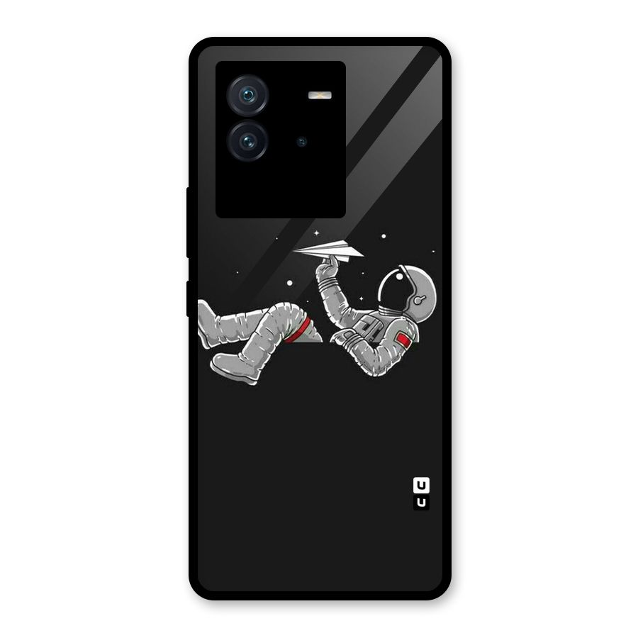 Spaceman Flying Glass Back Case for Vivo iQOO Neo 6 5G