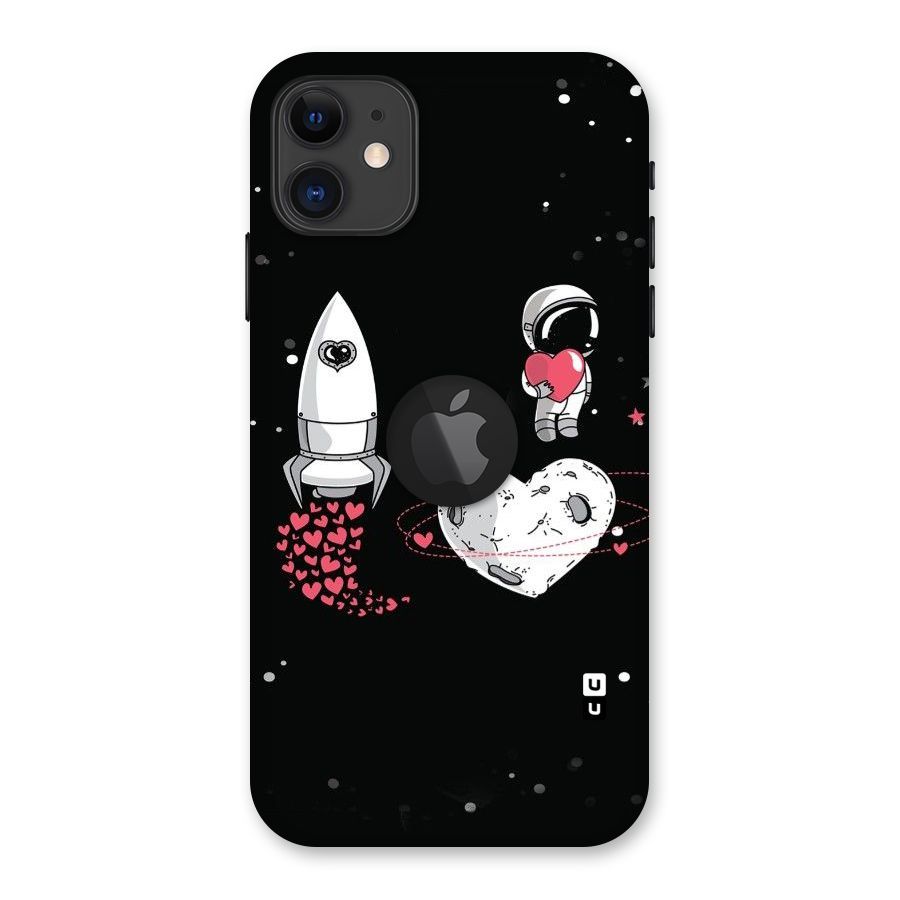 Spaceman Love Back Case for iPhone 11 Logo Cut