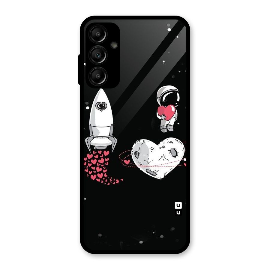 Spaceman Love Glass Back Case for Galaxy A14 5G