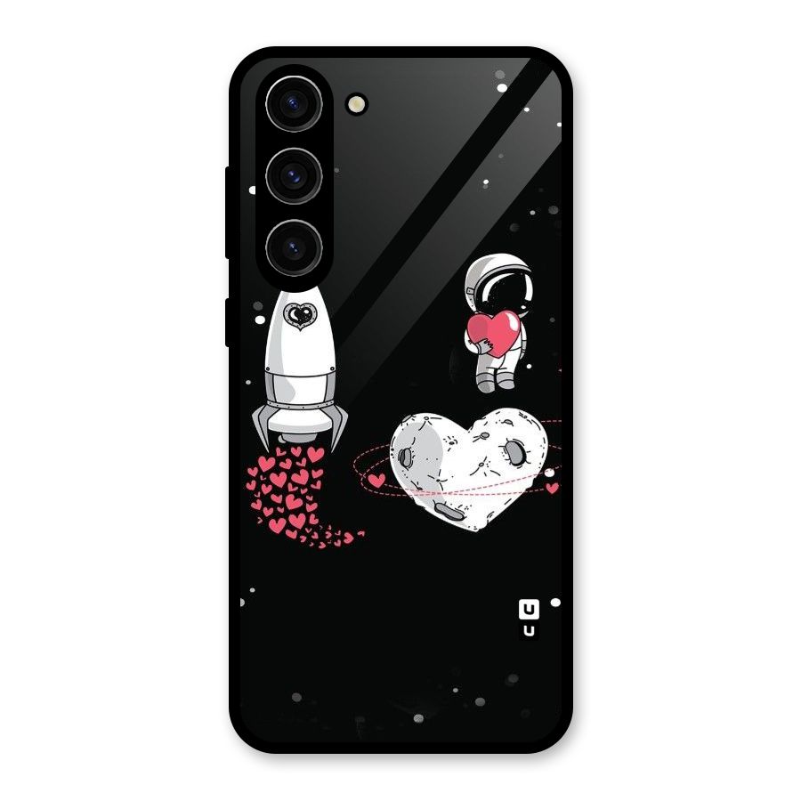 Spaceman Love Glass Back Case for Galaxy S23 Plus