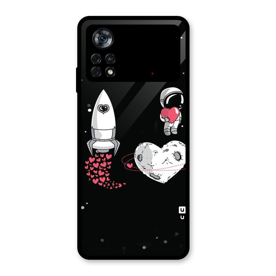 Spaceman Love Glass Back Case for Poco X4 Pro 5G