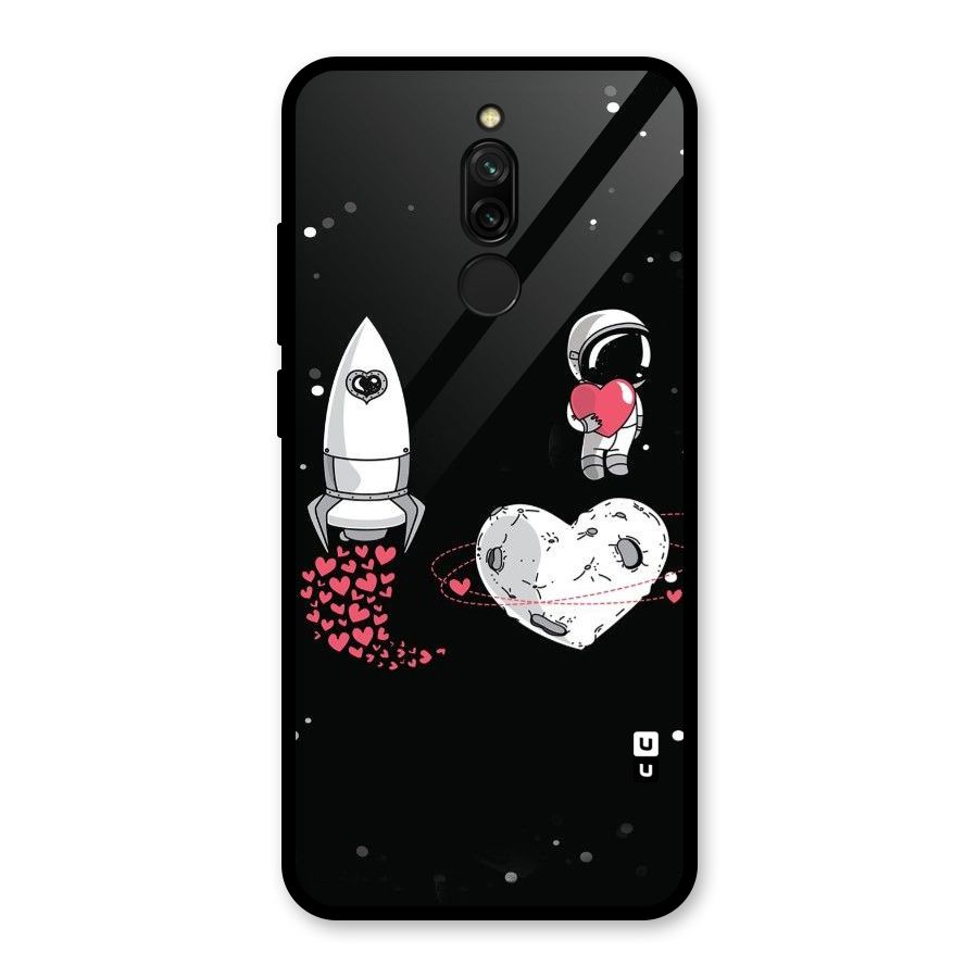 Spaceman Love Glass Back Case for Redmi 8