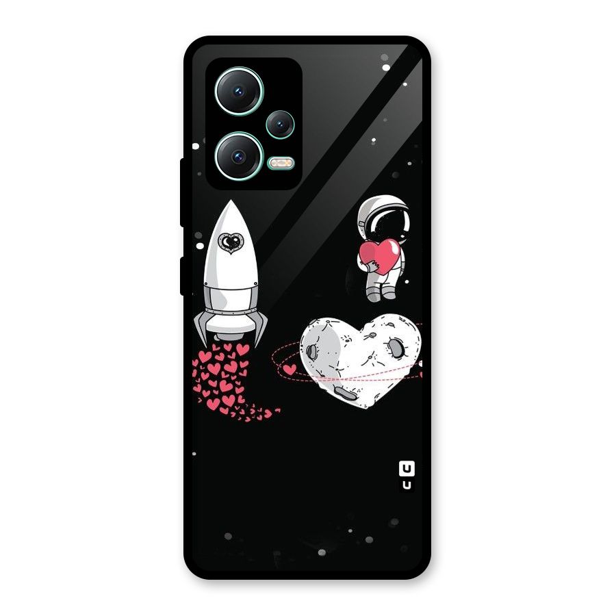 Spaceman Love Glass Back Case for Redmi Note 12 5G