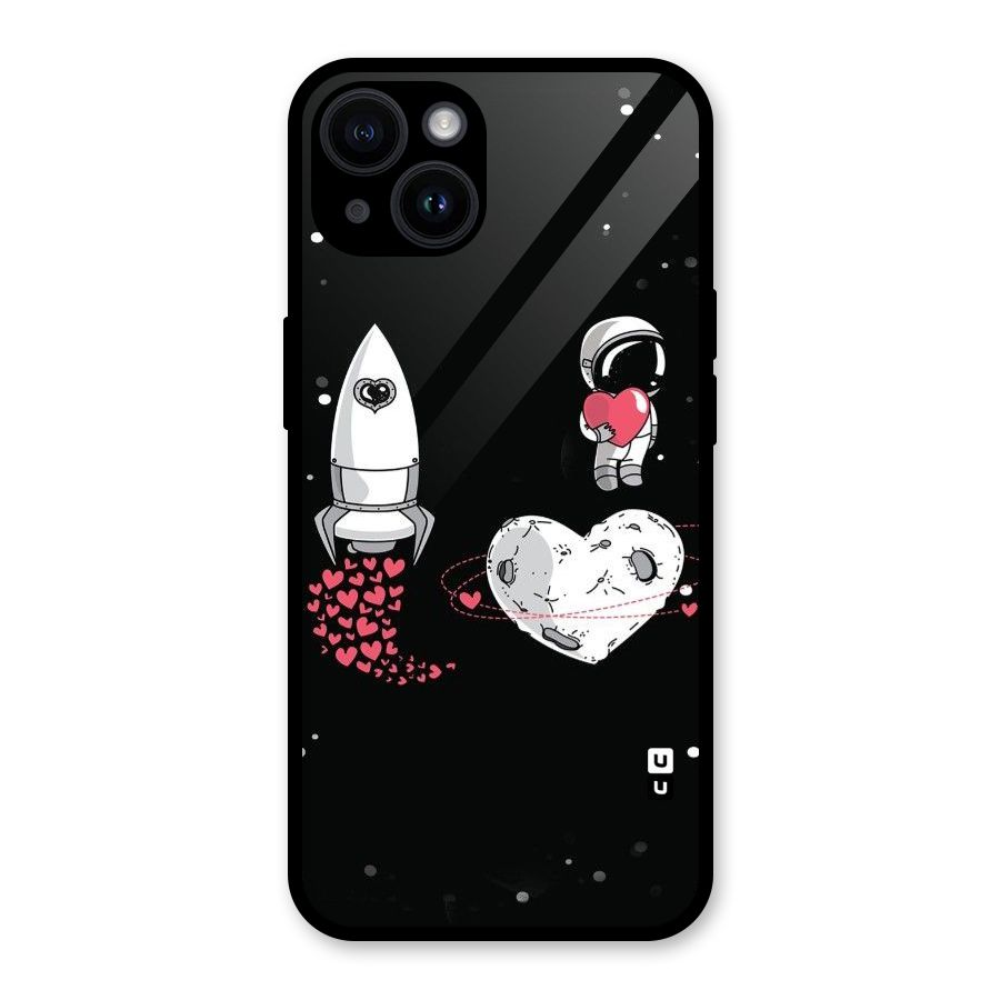 Spaceman Love Glass Back Case for iPhone 14