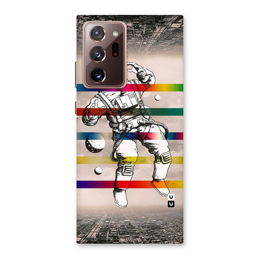 Spaceman Rainbow Stripes Back Case for Galaxy Note 20 Ultra