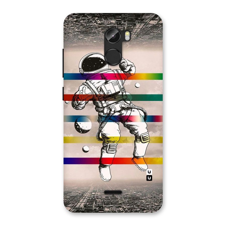 Spaceman Rainbow Stripes Back Case for Gionee X1