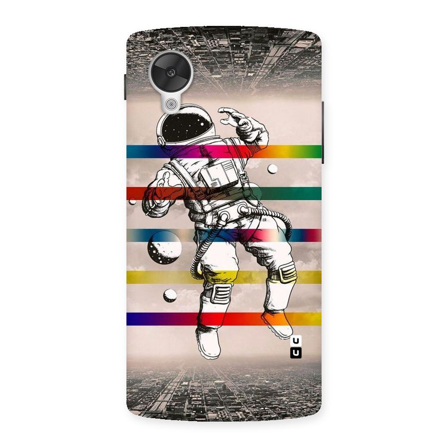 Spaceman Rainbow Stripes Back Case for Google Nexsus 5