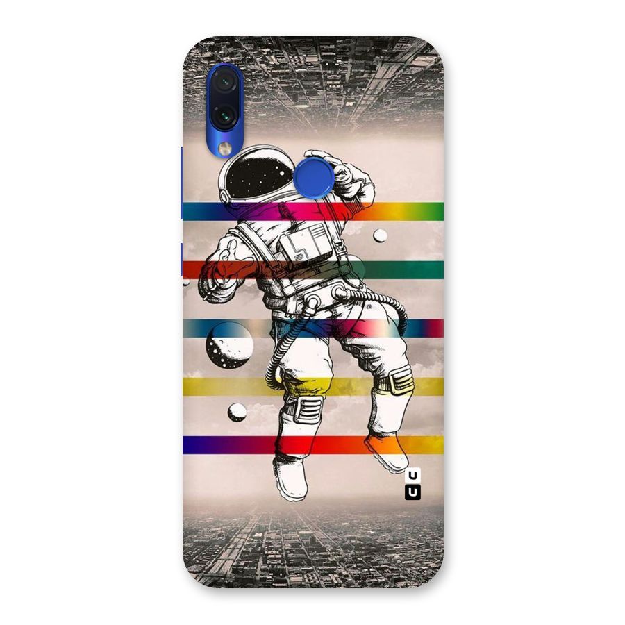 Spaceman Rainbow Stripes Back Case for Redmi Note 7