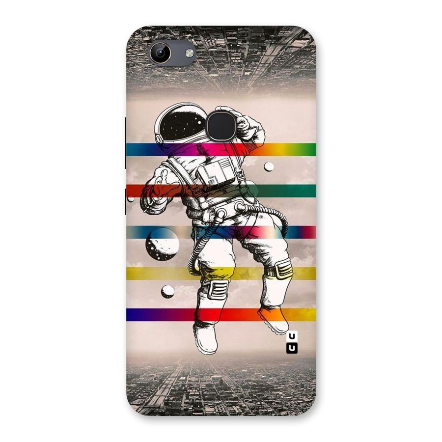 Spaceman Rainbow Stripes Back Case for Vivo Y81