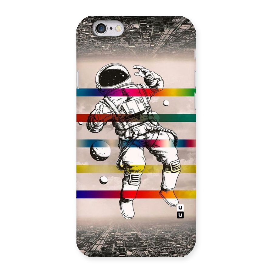 Spaceman Rainbow Stripes Back Case for iPhone 6 6S