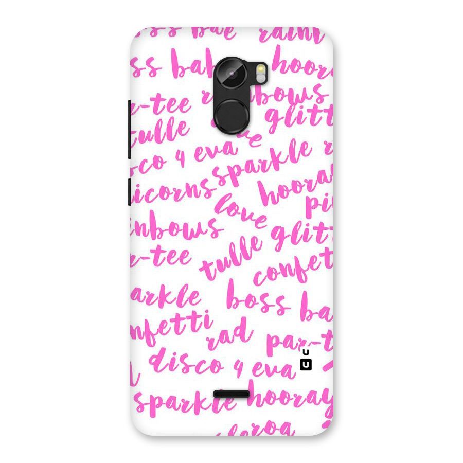 Sparkle Love Back Case for Gionee X1