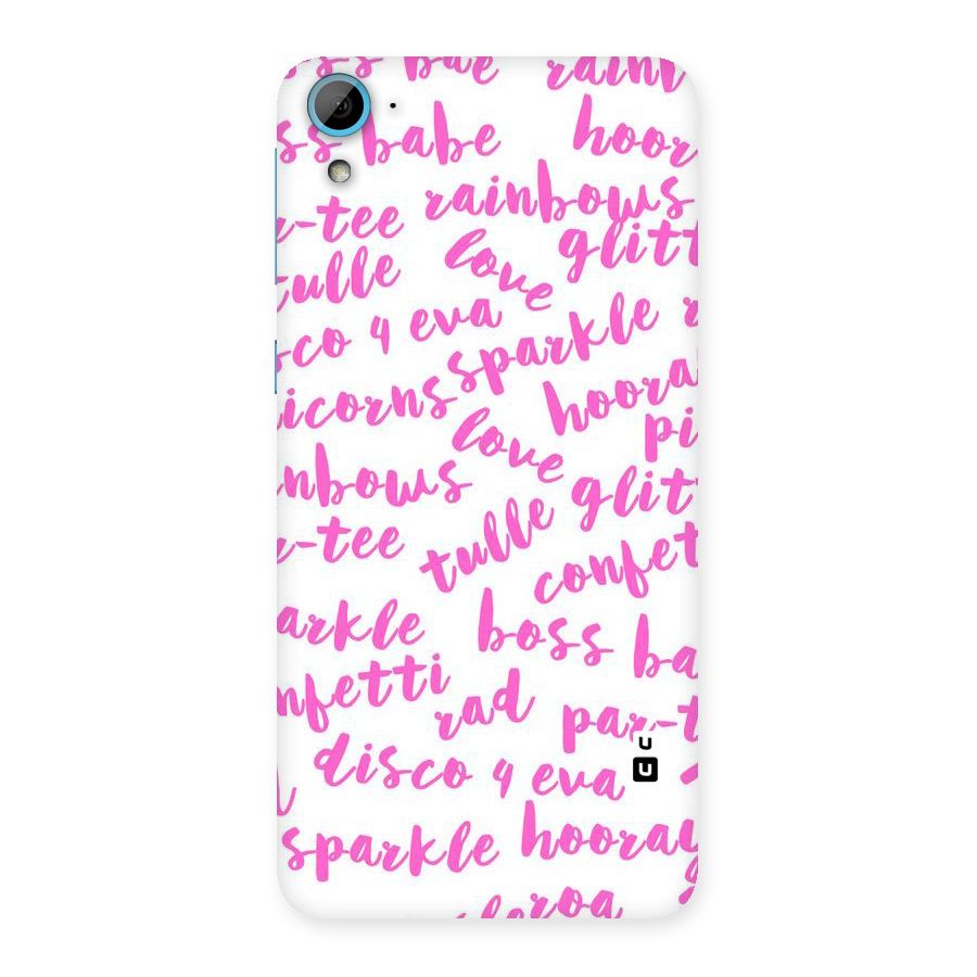 Sparkle Love Back Case for HTC Desire 826