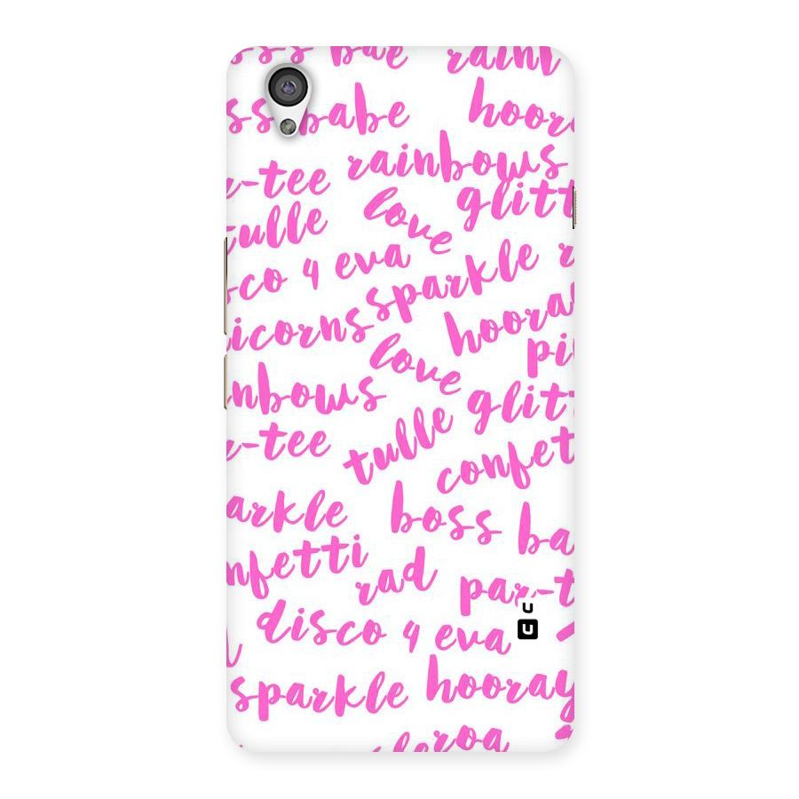 Sparkle Love Back Case for OnePlus X