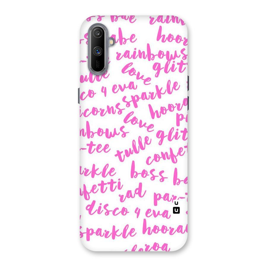 Sparkle Love Back Case for Realme C3