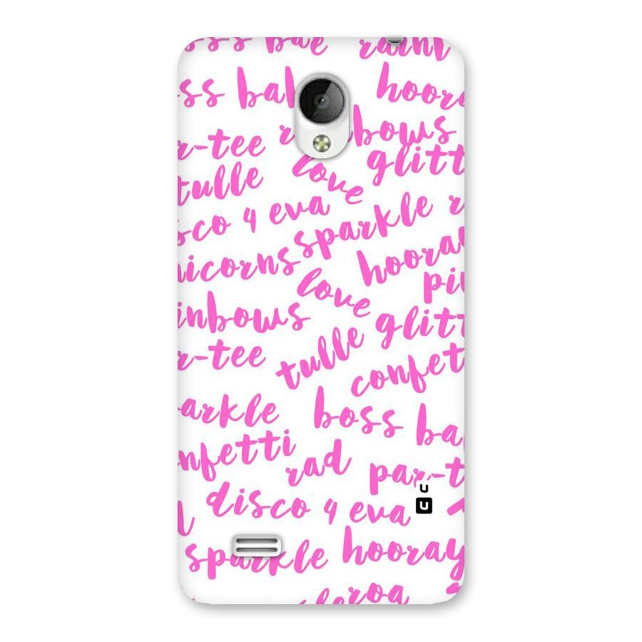 Sparkle Love Back Case for Vivo Y21
