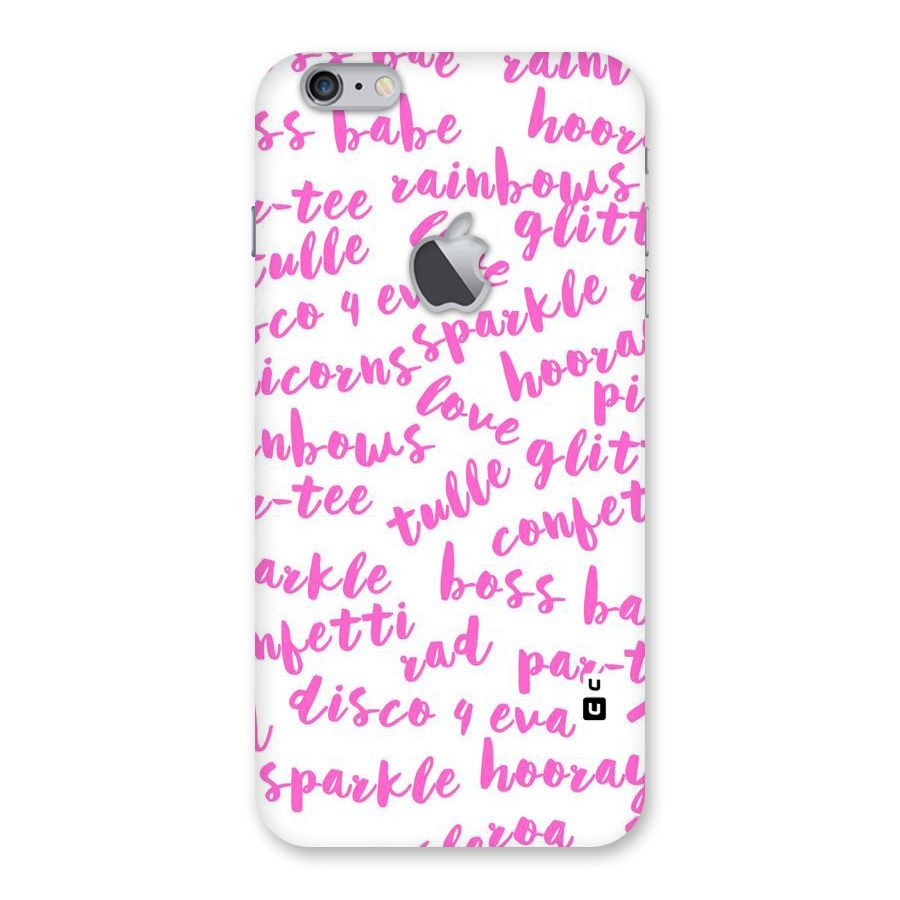 Sparkle Love Back Case for iPhone 6 Plus 6S Plus Logo Cut