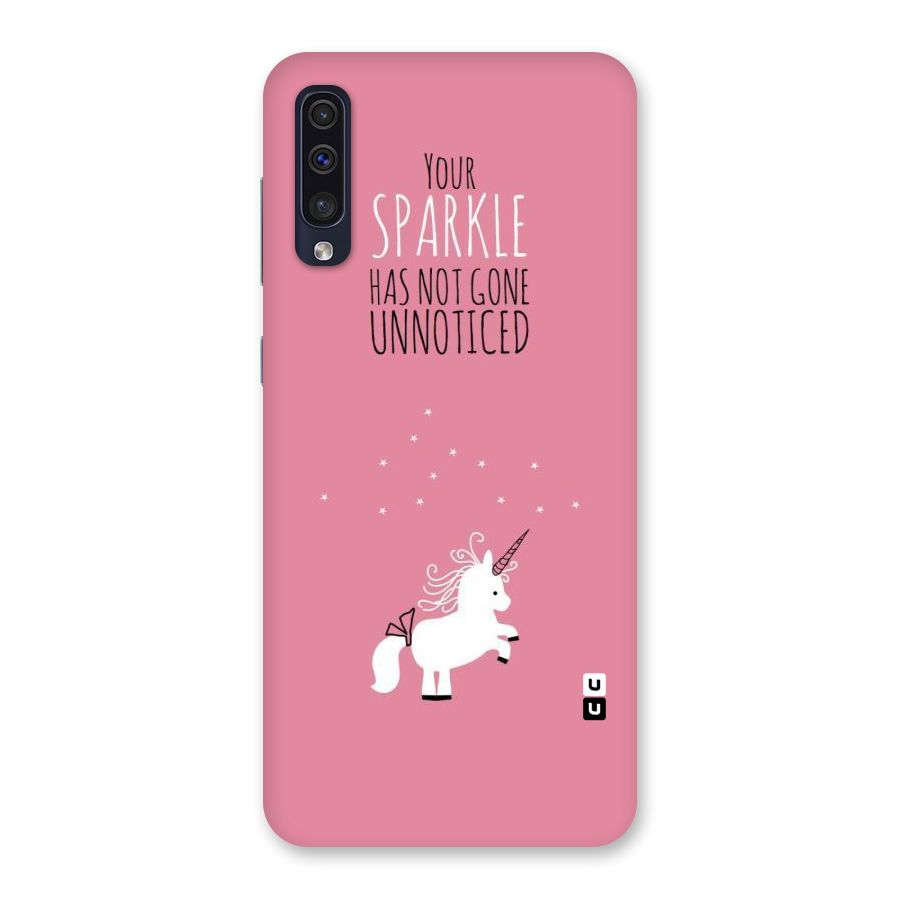 Sparkle Not Unnoticed Back Case for Galaxy A50s