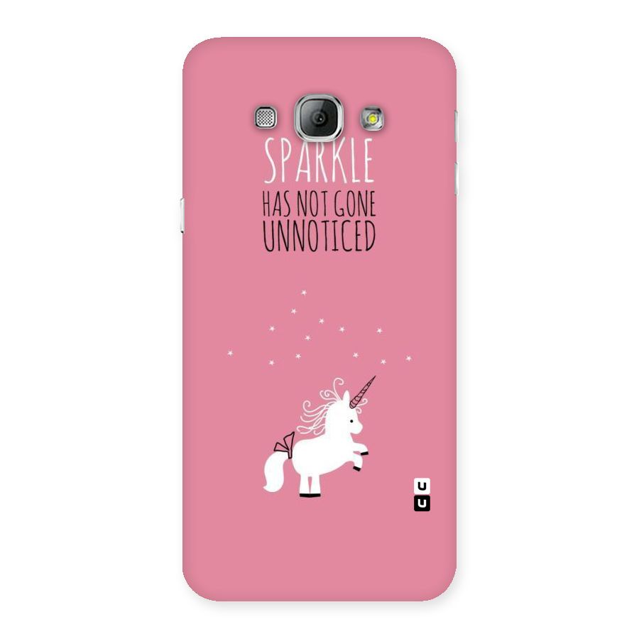 Sparkle Not Unnoticed Back Case for Galaxy A8