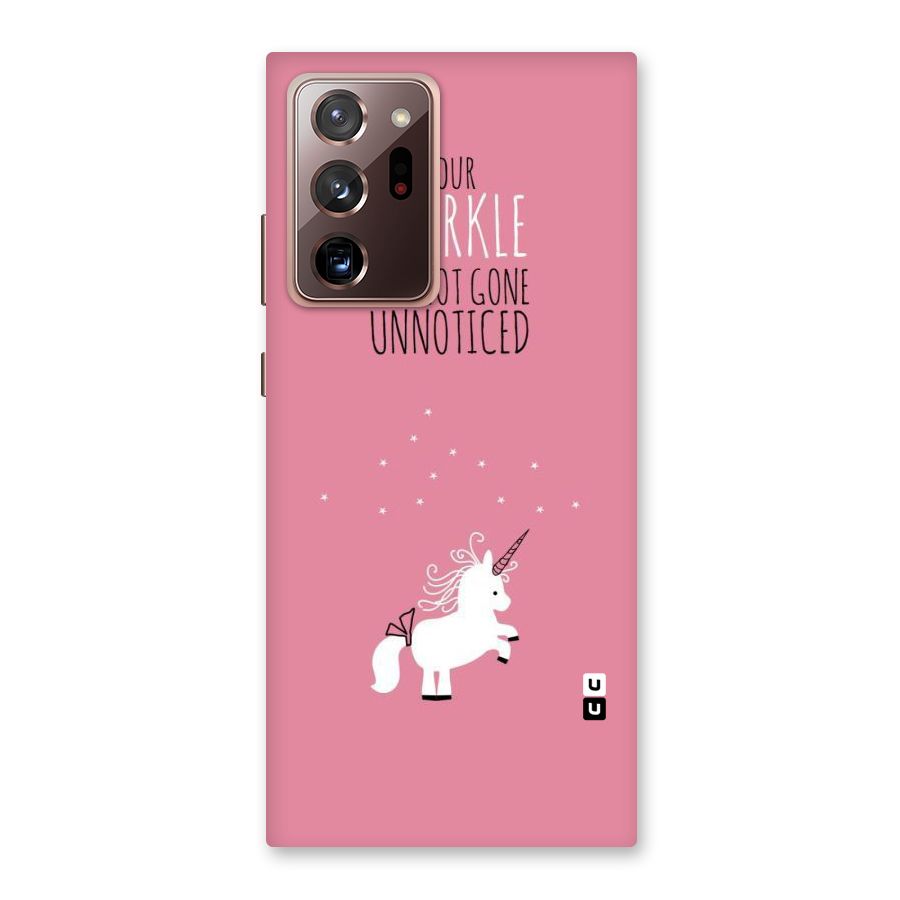Sparkle Not Unnoticed Back Case for Galaxy Note 20 Ultra