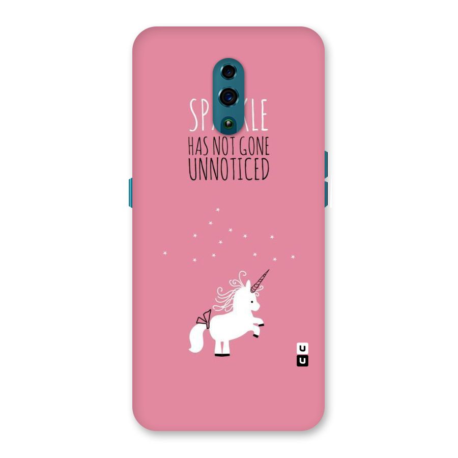 Sparkle Not Unnoticed Back Case for Oppo Reno