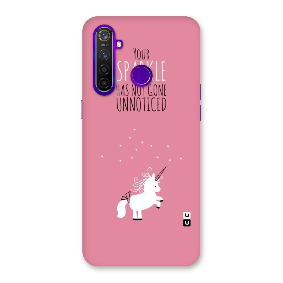 Sparkle Not Unnoticed Back Case for Realme 5 Pro