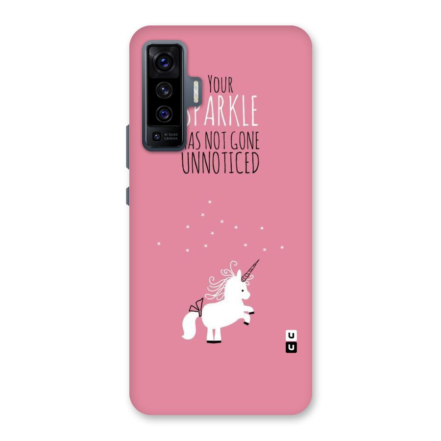 Sparkle Not Unnoticed Back Case for Vivo X50