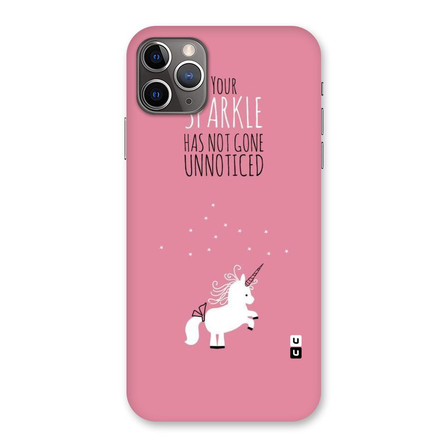 Sparkle Not Unnoticed Back Case for iPhone 11 Pro Max