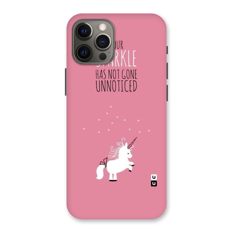 Sparkle Not Unnoticed Back Case for iPhone 12 Pro Max