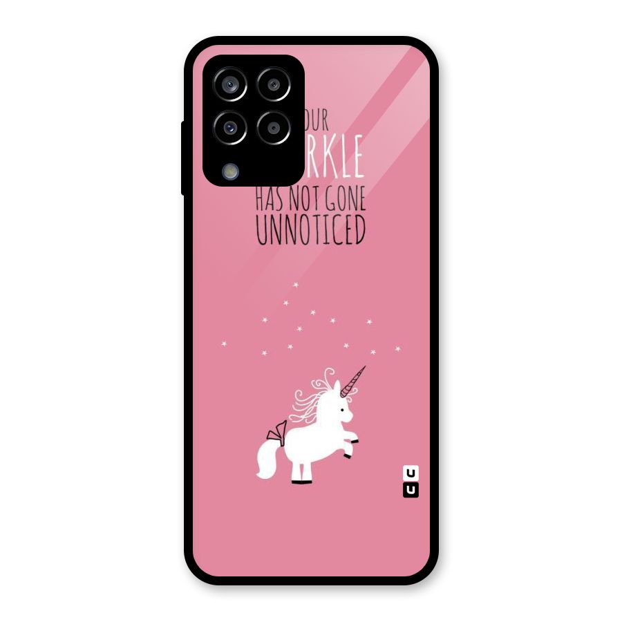 Sparkle Not Unnoticed Glass Back Case for Galaxy M33