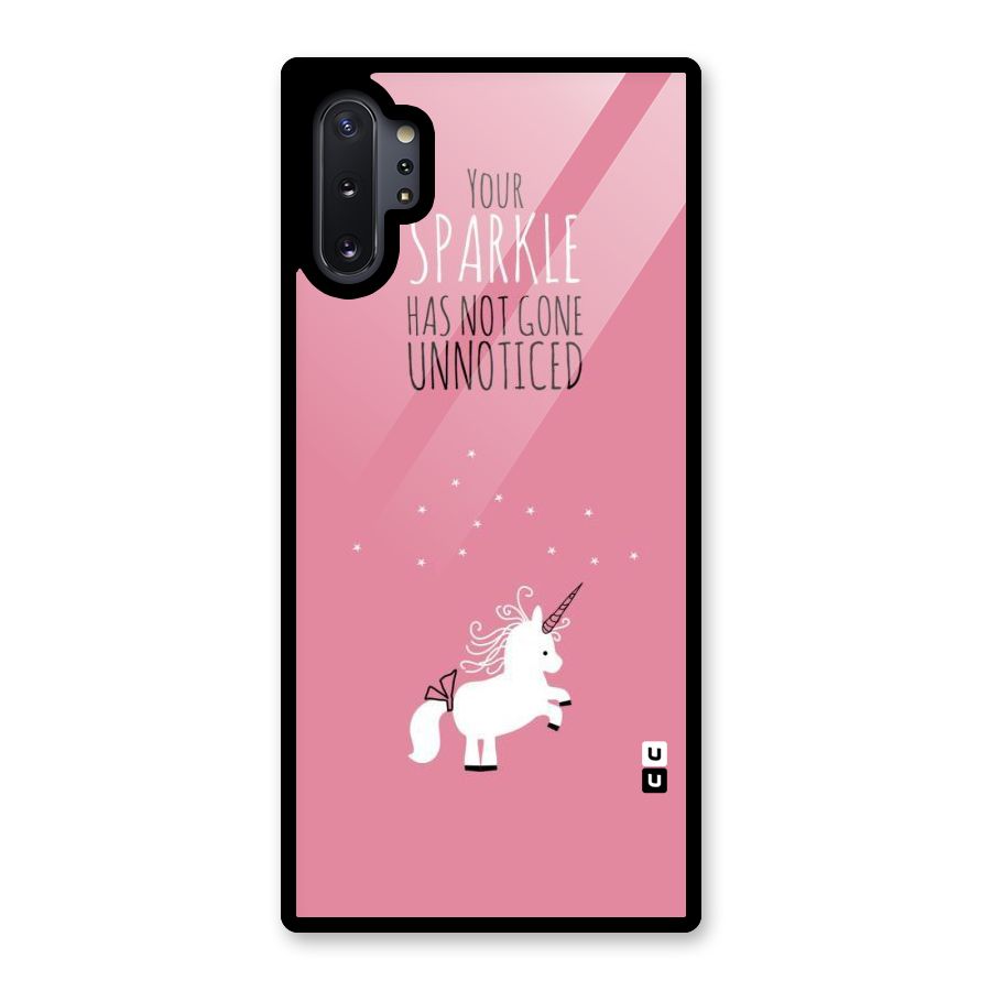 Sparkle Not Unnoticed Glass Back Case for Galaxy Note 10 Plus