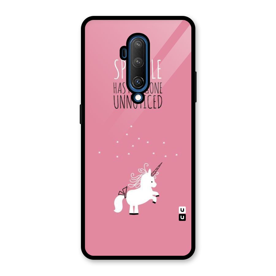 Sparkle Not Unnoticed Glass Back Case for OnePlus 7T Pro
