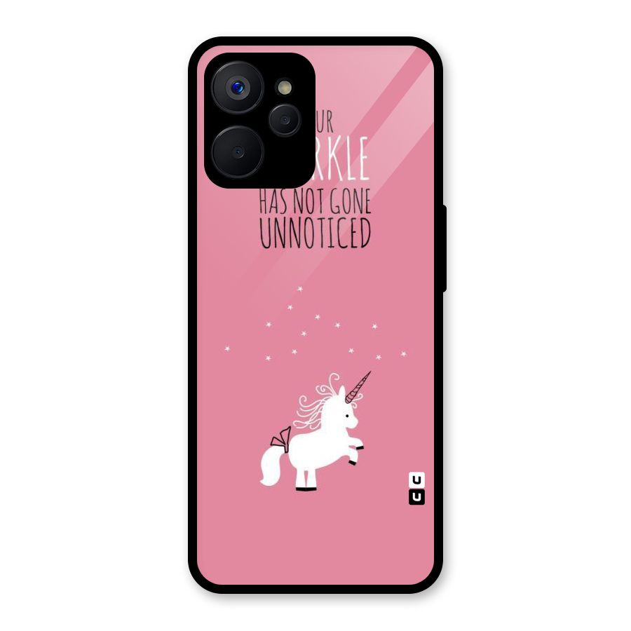 Sparkle Not Unnoticed Glass Back Case for Realme 9i 5G