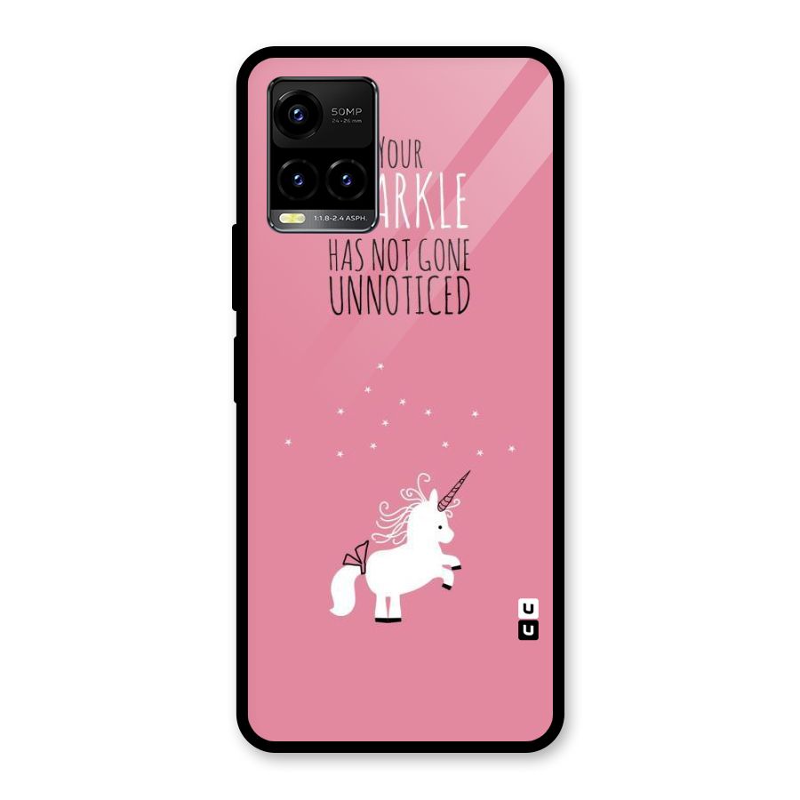 Sparkle Not Unnoticed Glass Back Case for Vivo Y21T