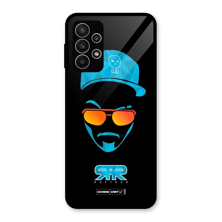 Special Raftaar Edition Blue Glass Back Case for Galaxy A23