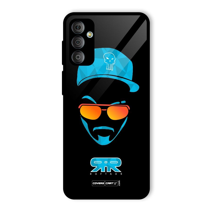 Special Raftaar Edition Blue Glass Back Case for Galaxy F23