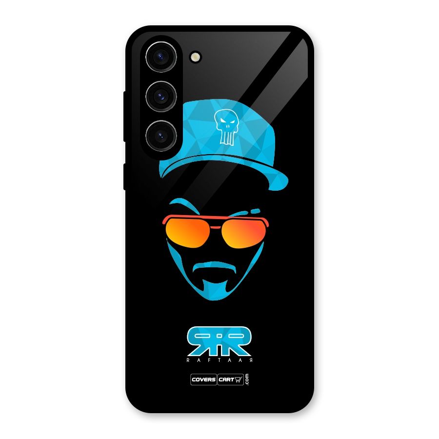 Special Raftaar Edition Blue Glass Back Case for Galaxy S23 Plus