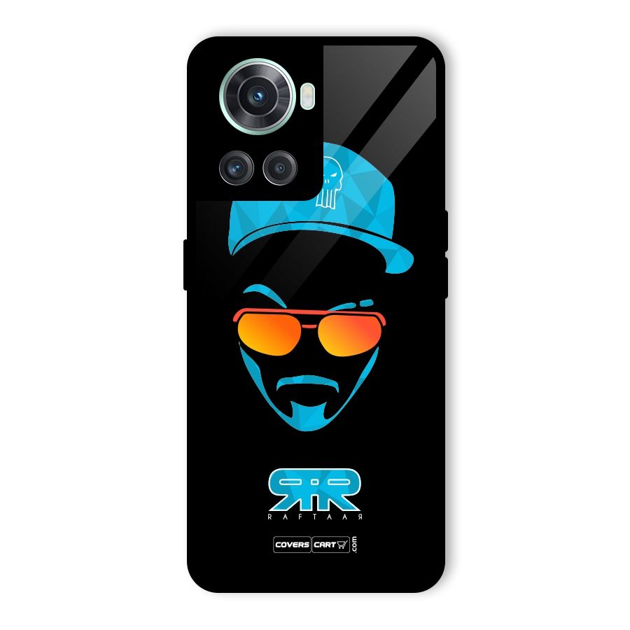 Special Raftaar Edition Blue Glass Back Case for OnePlus 10R