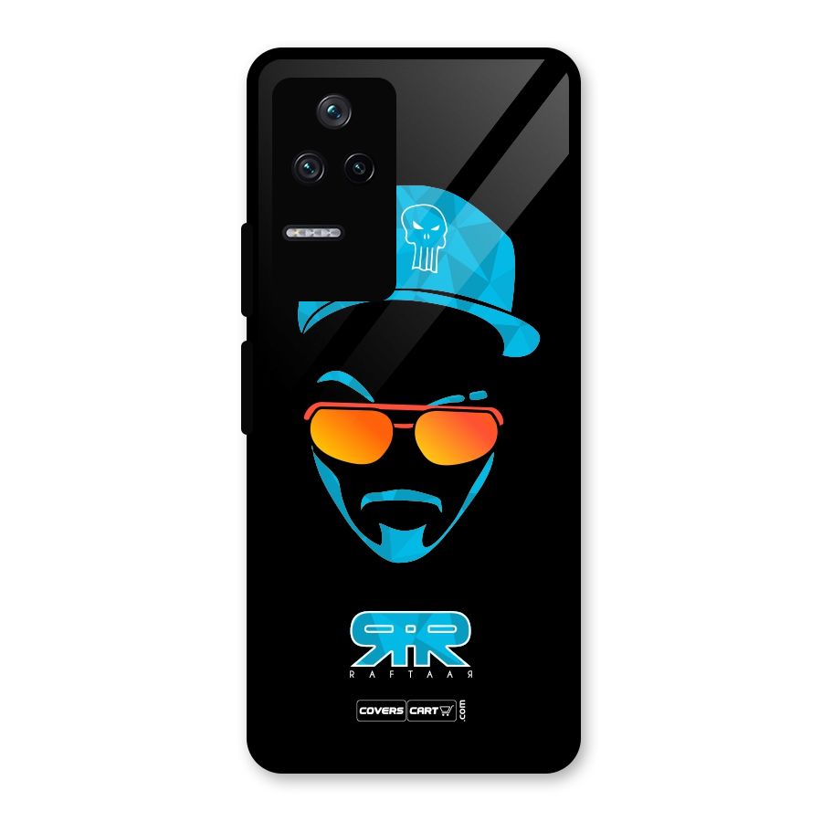 Special Raftaar Edition Blue Glass Back Case for Poco F4 5G