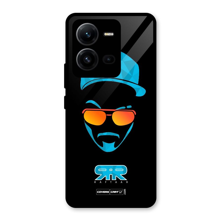 Special Raftaar Edition Blue Glass Back Case for Vivo V25