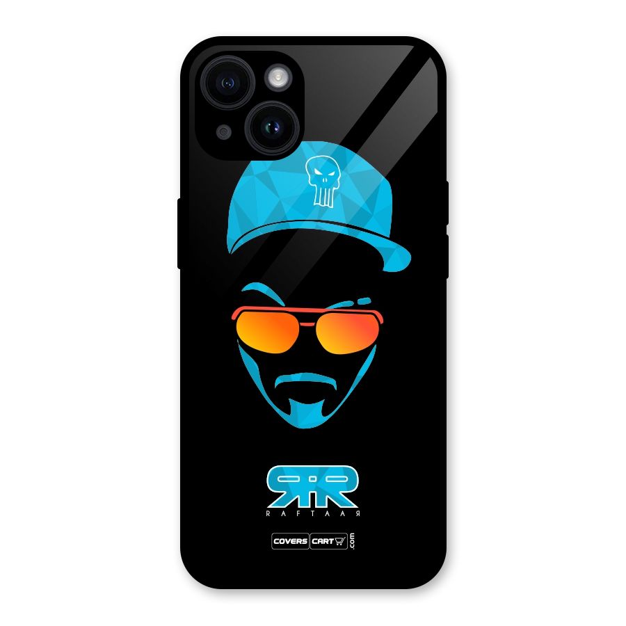 Special Raftaar Edition Blue Glass Back Case for iPhone 14