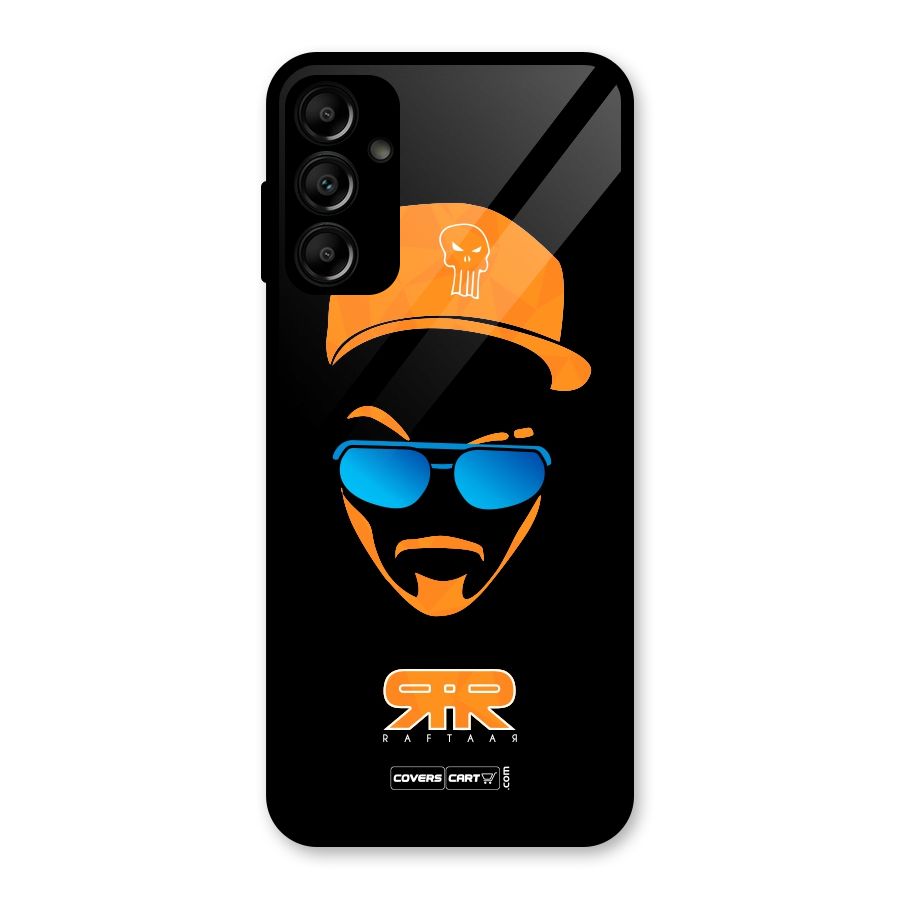 Special Raftaar Edition Orange Glass Back Case for Galaxy A14 5G