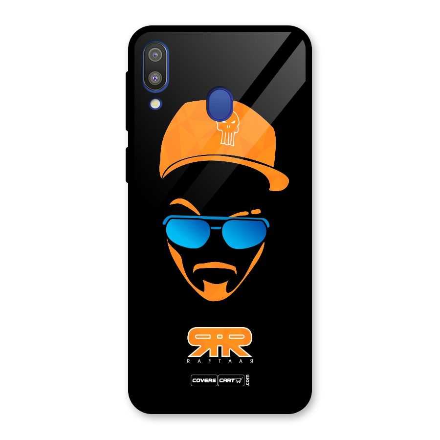 Special Raftaar Edition Orange Glass Back Case for Galaxy M20