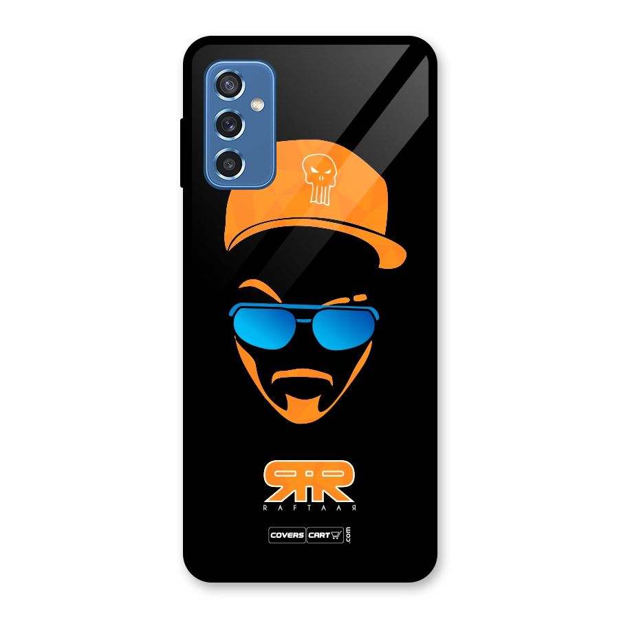 Special Raftaar Edition Orange Glass Back Case for Galaxy M52 5G