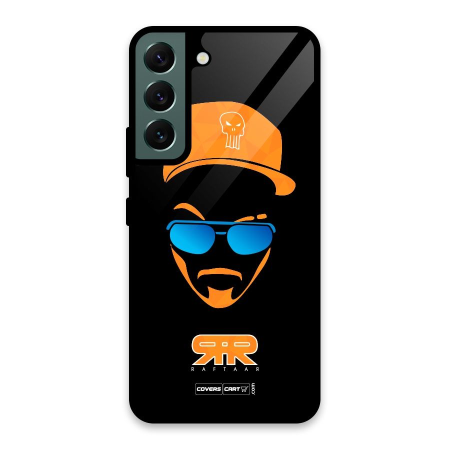 Special Raftaar Edition Orange Glass Back Case for Galaxy S22 5G