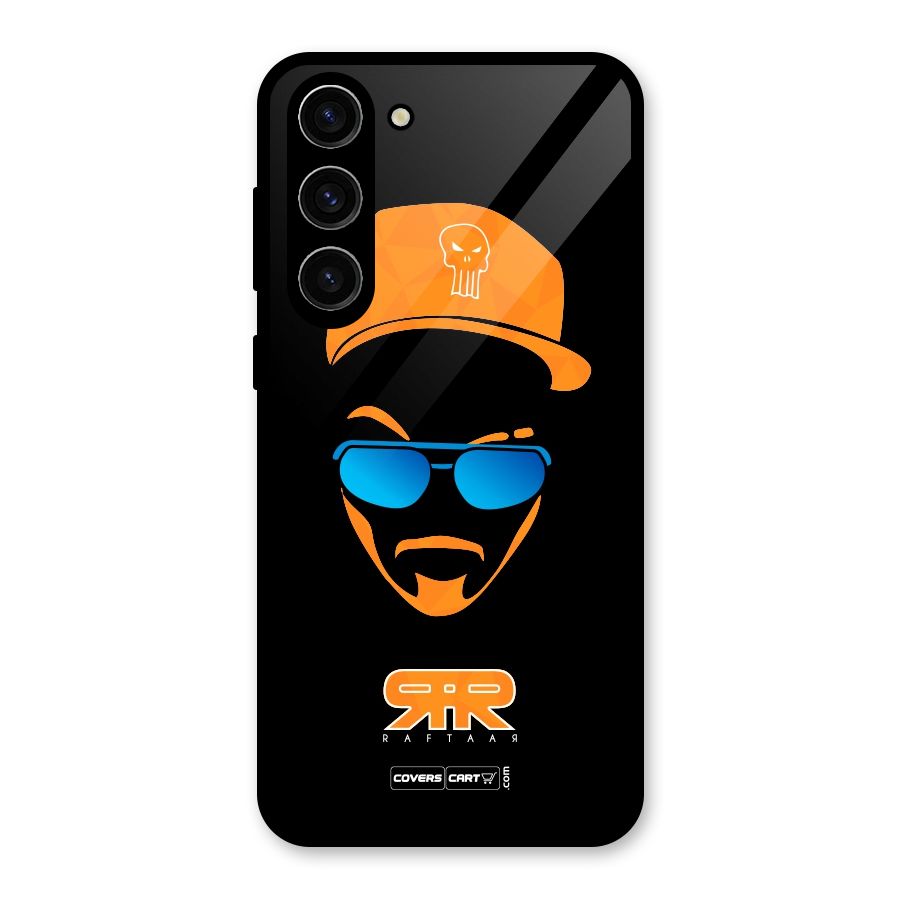 Special Raftaar Edition Orange Glass Back Case for Galaxy S23 Plus