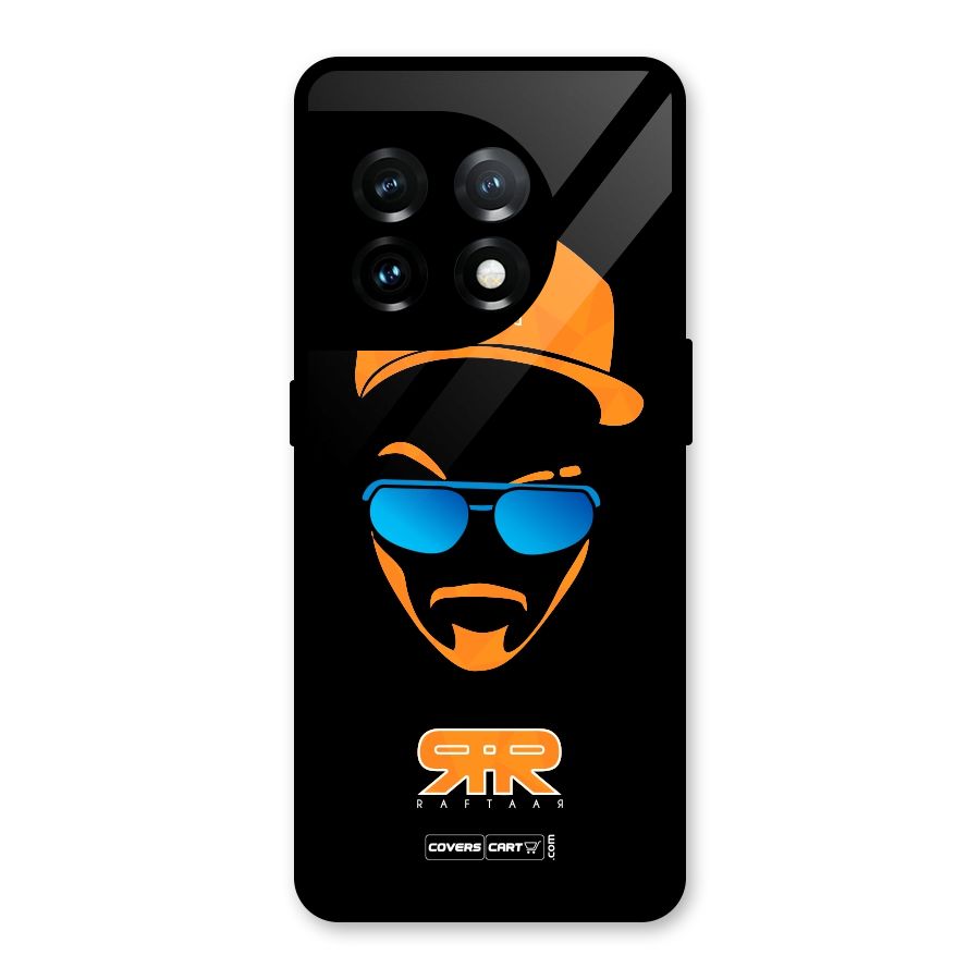 Special Raftaar Edition Orange Glass Back Case for OnePlus 11