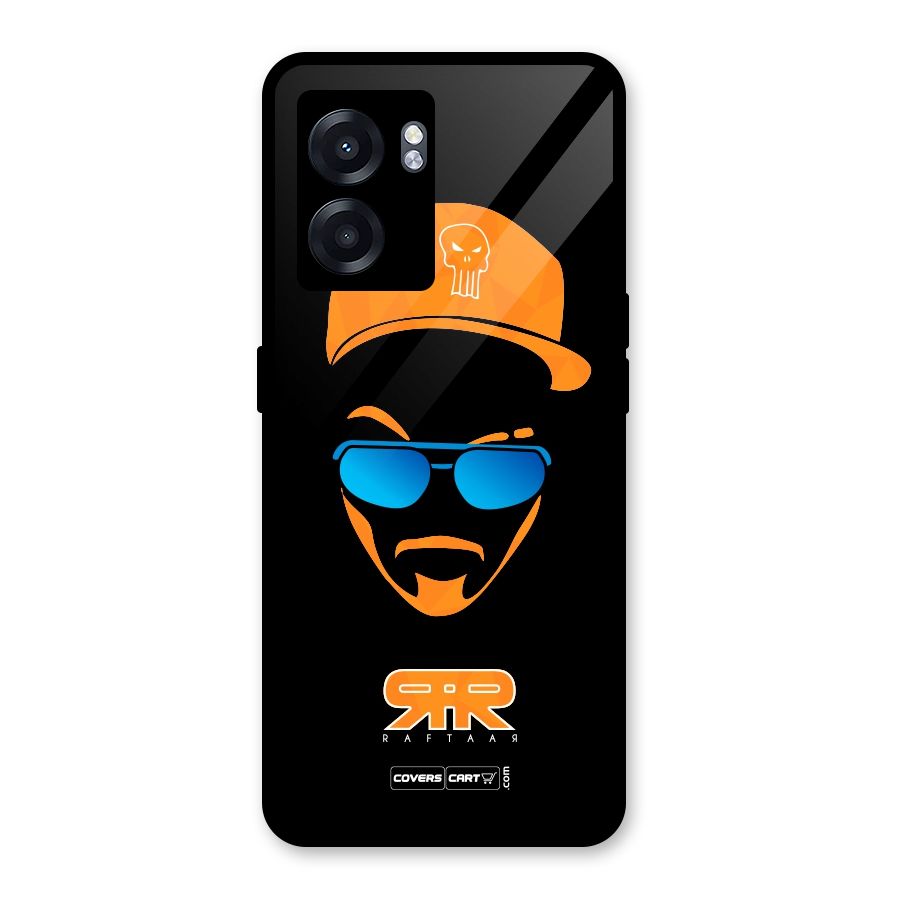 Special Raftaar Edition Orange Glass Back Case for Oppo K10 (5G)