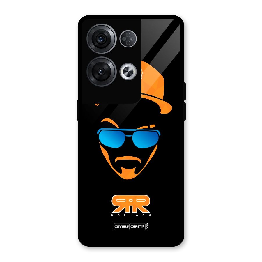 Special Raftaar Edition Orange Glass Back Case for Oppo Reno8 Pro 5G
