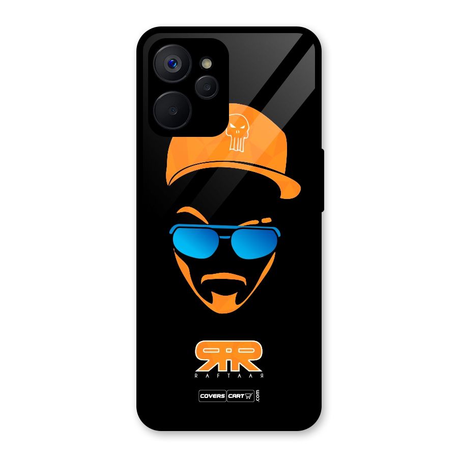 Special Raftaar Edition Orange Glass Back Case for Realme 9i 5G