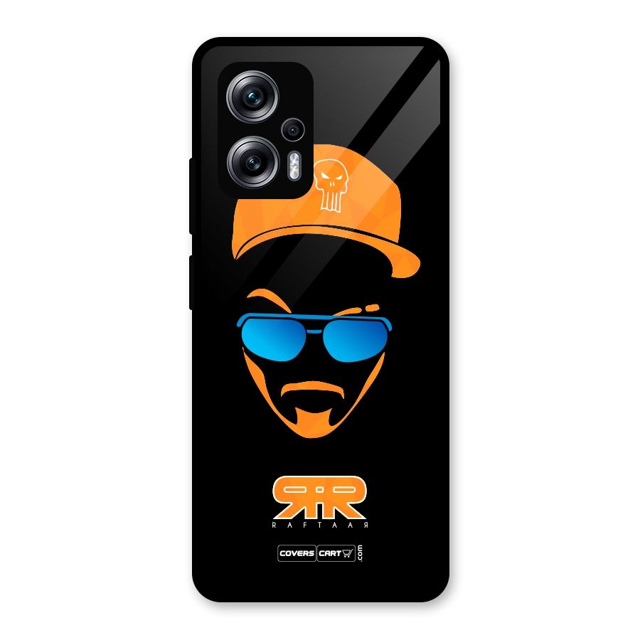 Special Raftaar Edition Orange Glass Back Case for Redmi K50i
